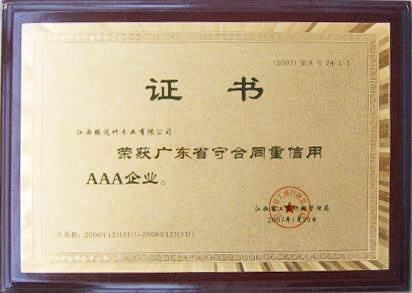 重合同守信用企业